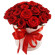 красные розы в шляпной коробке. Словакия