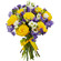 букет желтых роз и синих ирисов. Словакия