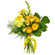 Желтый букет из роз и хризантем. Словакия